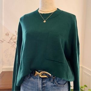 Banana Republic Green Crewneck Sweater XL